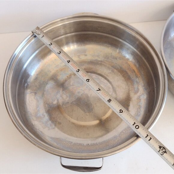 Vintage Deluxe Permanent Stainless Steel 10" Round Dome Roaster Double Boiler? - Picture 11 of 12